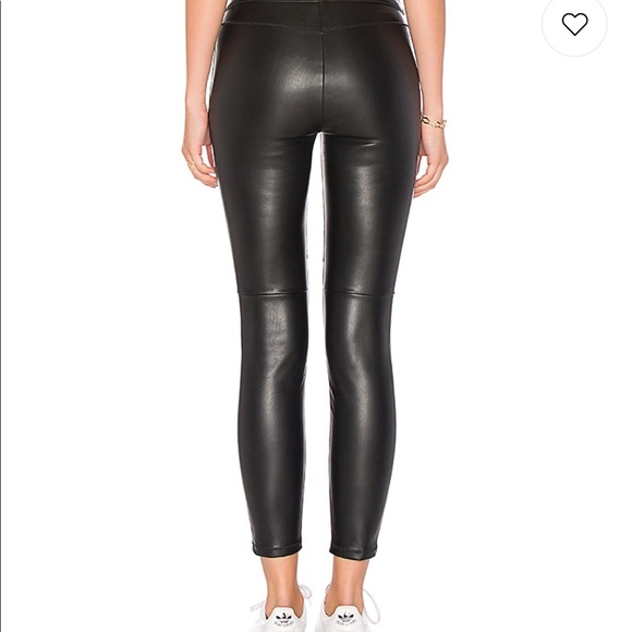 Free People | vegan leather legging in black - Picture 4 of 6